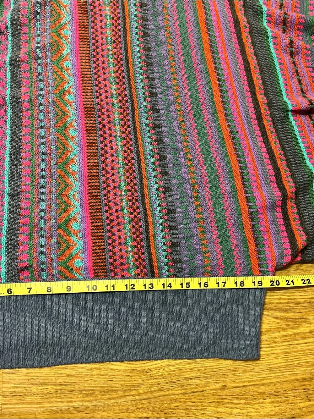 NOVICA Peruvian Knit Poncho Sweater Alpaca Blend Multicolor Striped Boho Fiesta